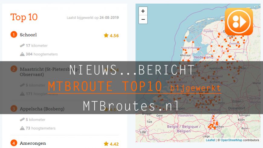 MTBroute TOP10 bijgewerkt  24-08-2019