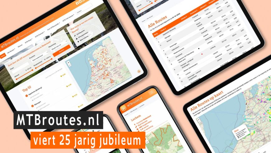 MTBroutes.nl bestaat 25-jaar!