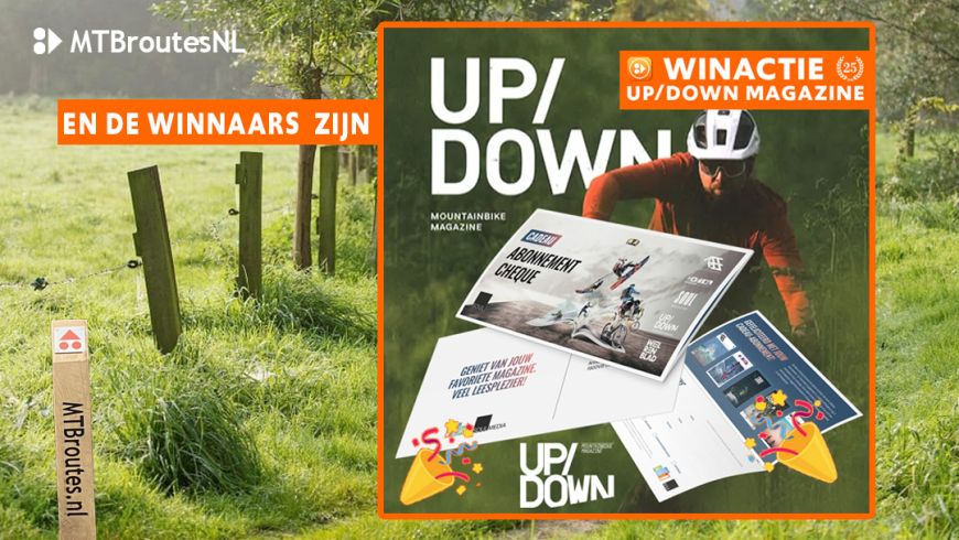 Winnaars Abonnement op UP/DOWN Mountainbike Magazine bekend 🎉
